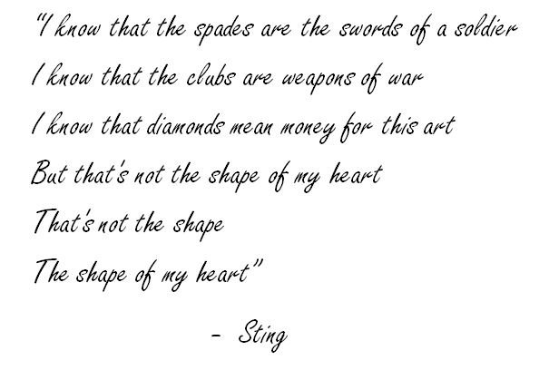 SHAPE OF MY HEART (TRADUÇÃO) - Sting 